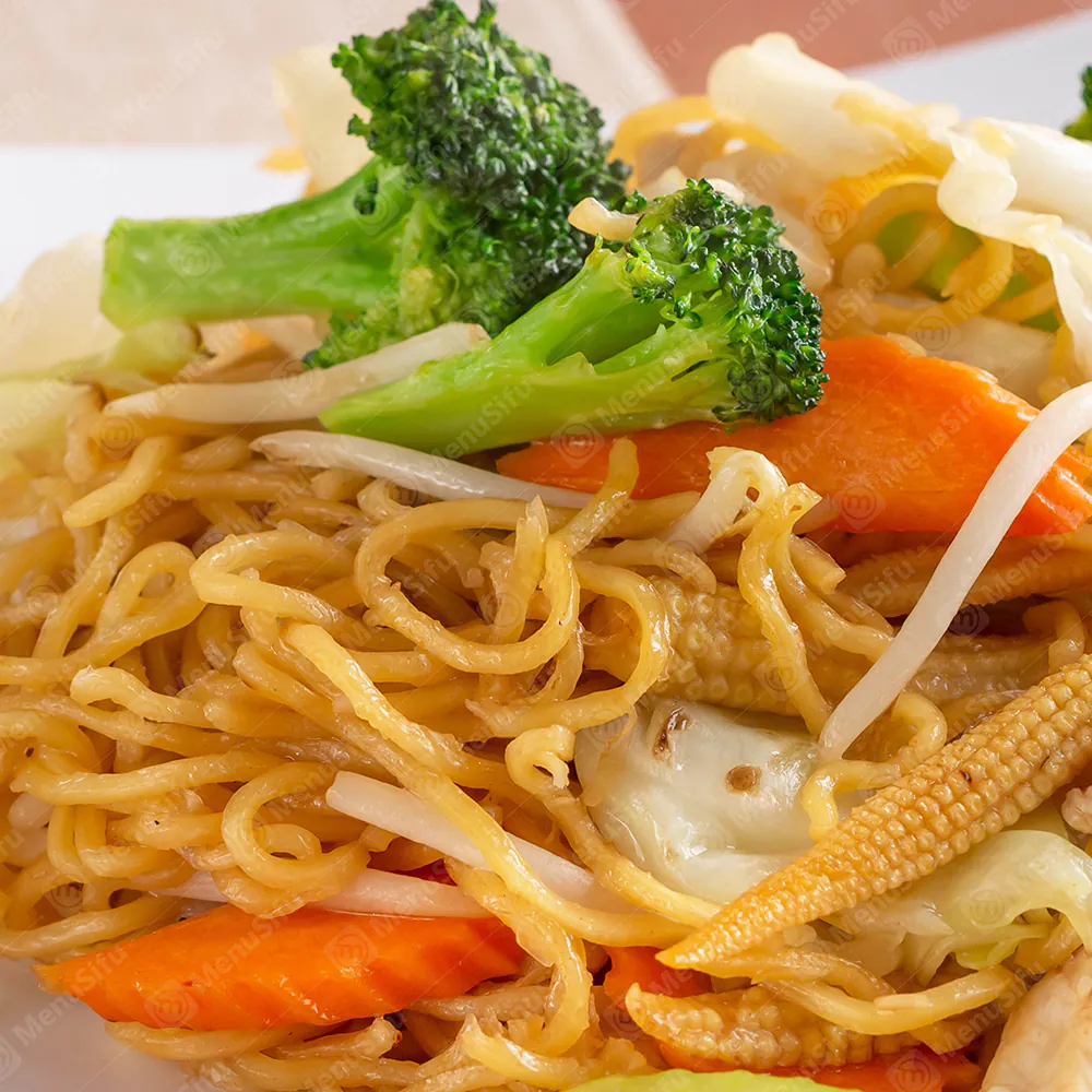 Stir-fried noodles with mixed vegetables at JS Chen's DimSum & BBQ, a Chinese Restaurant in Plano
